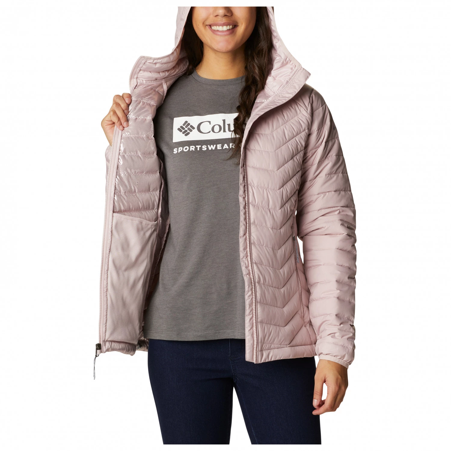 Columbia - Women's Powder Lite Hooded Jacket - Veste synthétique – Image 5