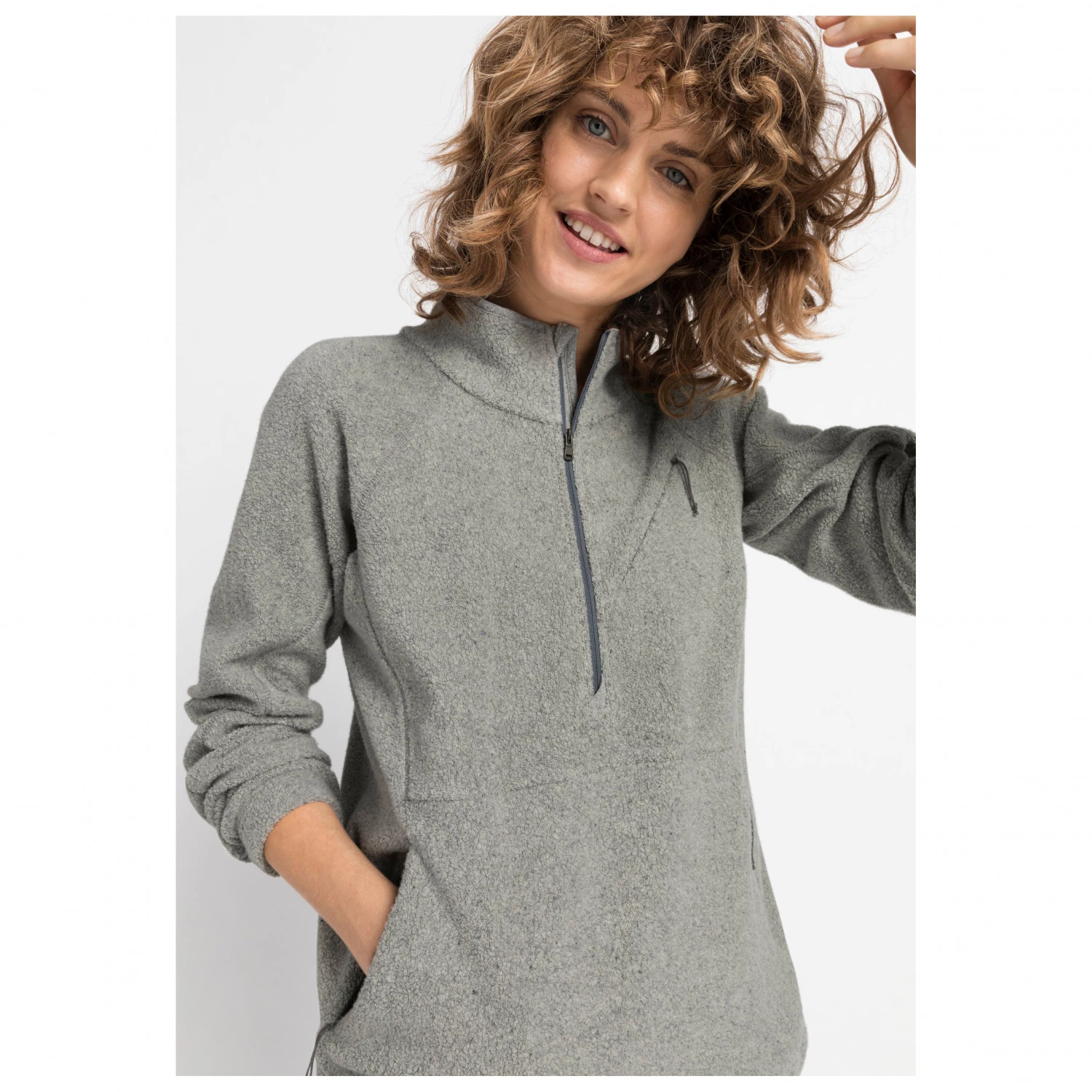 Hessnatur - Women's Betterrecycling Fleece-Troyer Bio-Baumw. - Veste polaire – Image 2