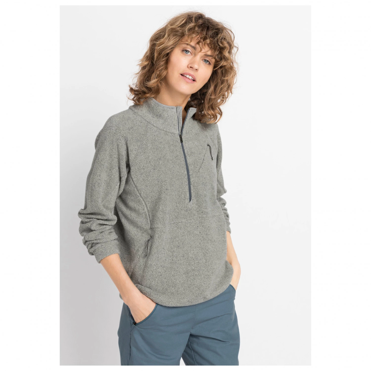 Hessnatur - Women's Betterrecycling Fleece-Troyer Bio-Baumw. - Veste polaire – Image 4