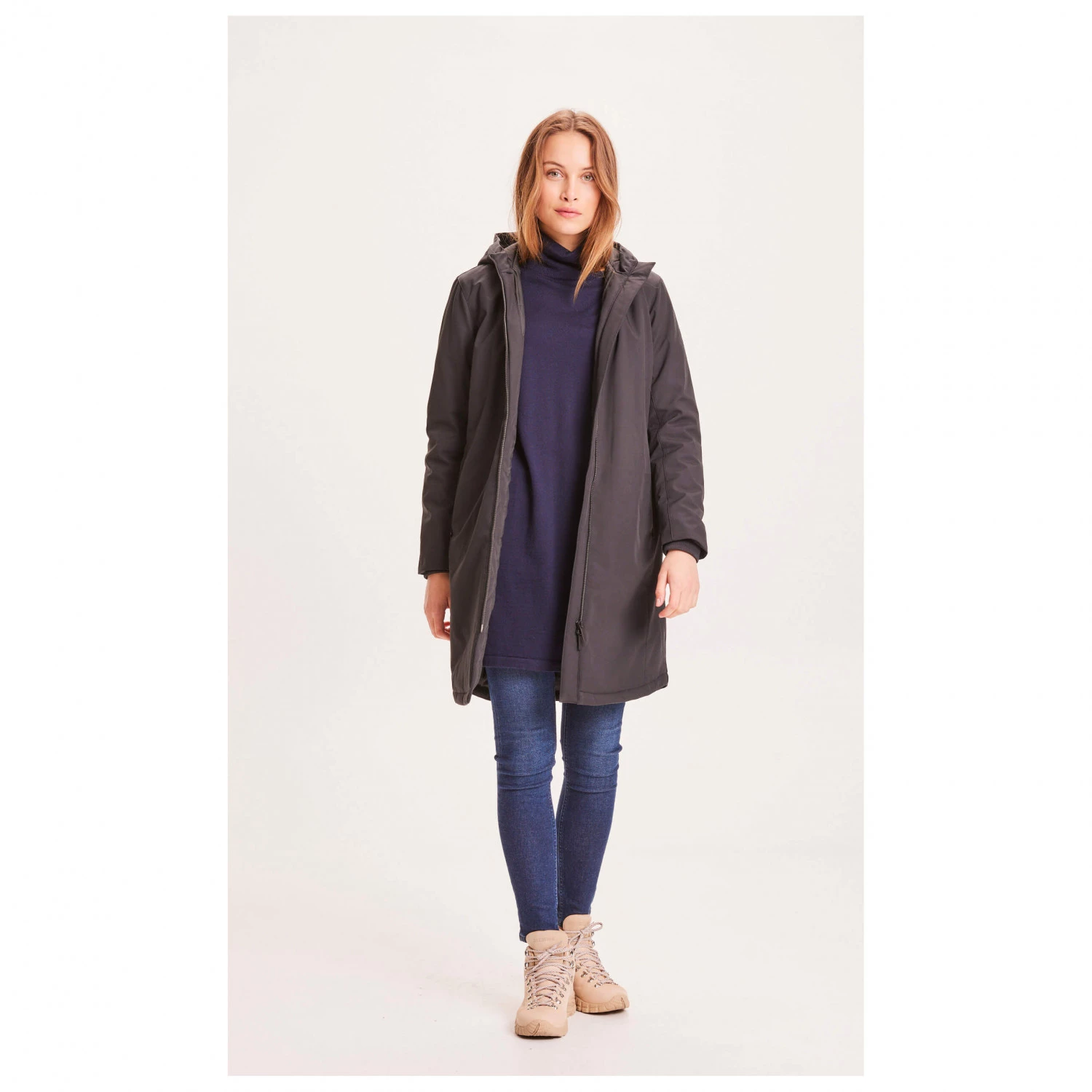 KnowledgeCotton Apparel - Women's Soft Shell Parka Climate Shell - Manteau – Image 3